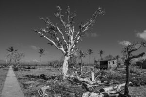 Wauhta Bar, Caribe Norte de Nicaragua. 26/02/2021. Tres meses después que los huracanes Eta e Iota azotaron con fuerza la ciudad de Wauhta Bar en el caribe norte, sus pobladores intentan su reconstrucción en medio del castigo y el olvido de los gobiernos de turno en el país. La población del caribe norte en su gran mayoría es de origen Miskito. Oscar Navarrete/ Galería News ©.