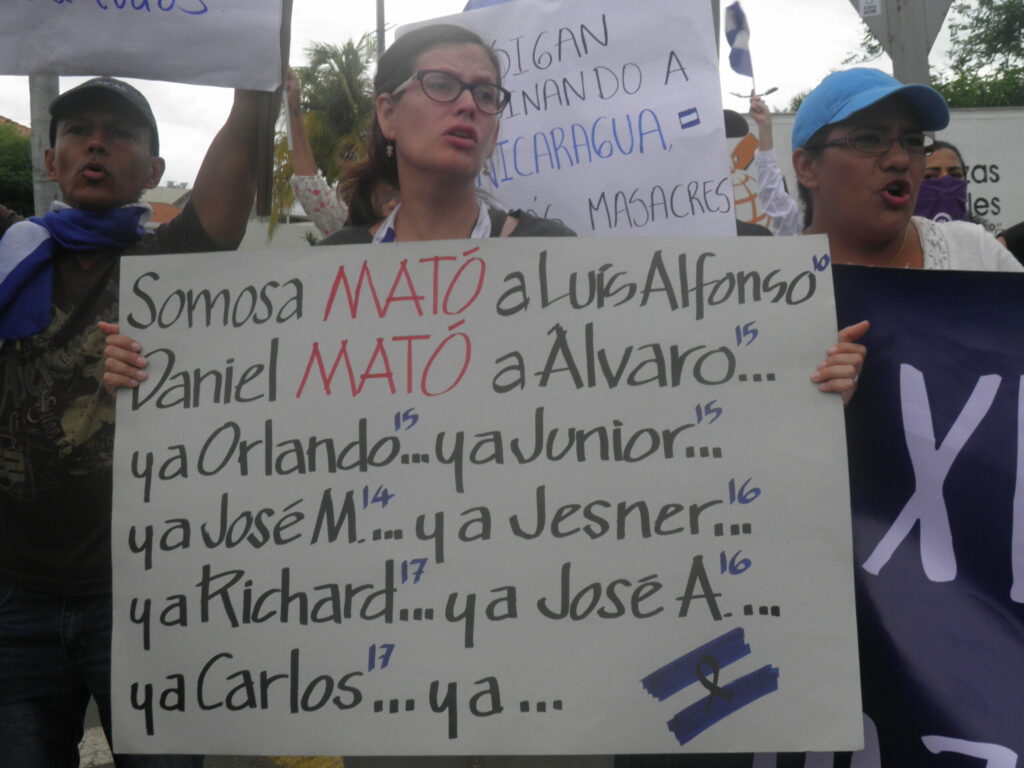 Nicaragua: Protestas contra Ortega