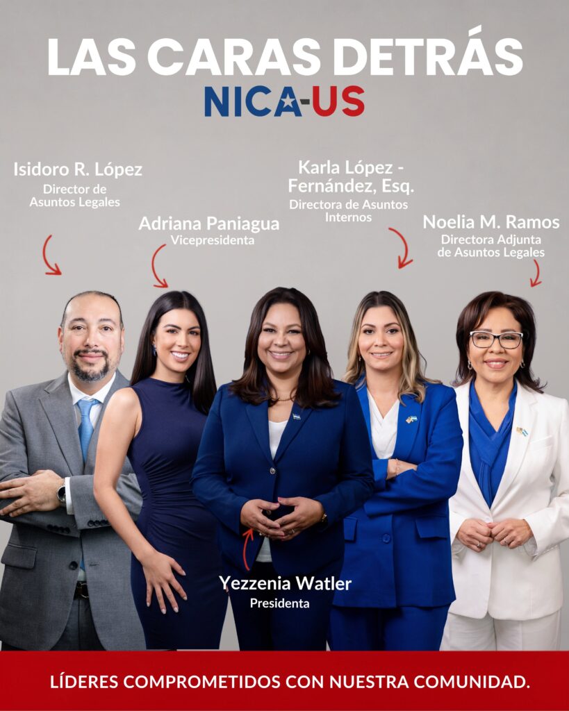 Miembros de la directiva NICA-US| @Archivo NICA-US
